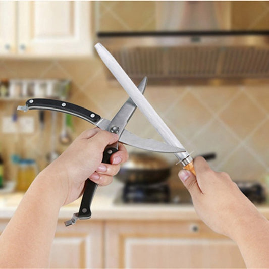 Kitchen Wooden Handle Knife Sharpener Stone