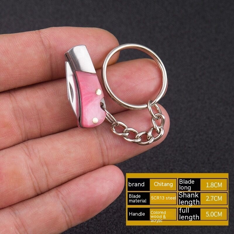 Split Express Folding Knife Pocket Keychain Knife