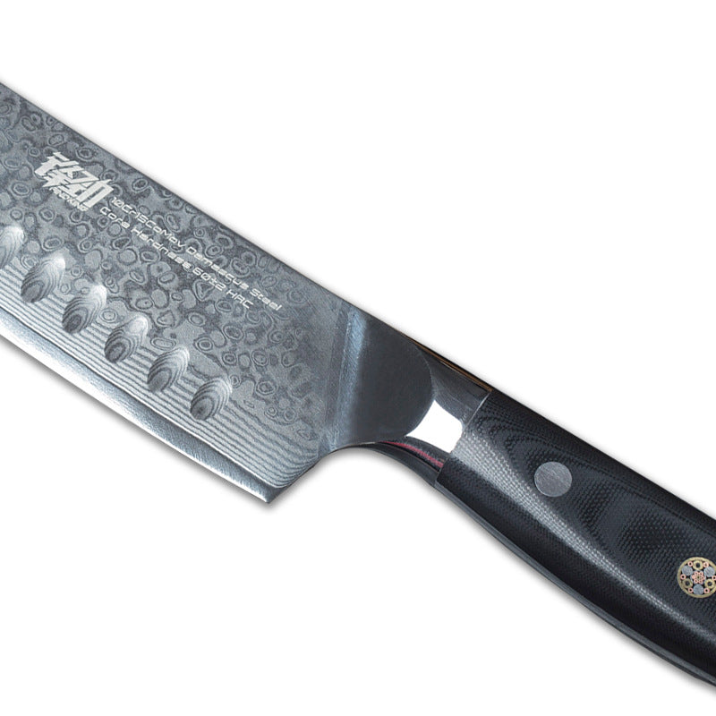 Damascus 7 Inch Santoku Knife Western Style Chef  Knife Exquisite Sharp Slicing Knife Kitchen Knife