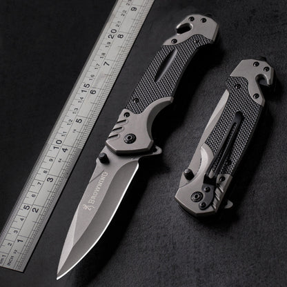 Folding Knife Stainless Steel High Hardness Outdoor Knife Pocket Knife Fishing Knife Defense Military Knife Camping Folding Knife