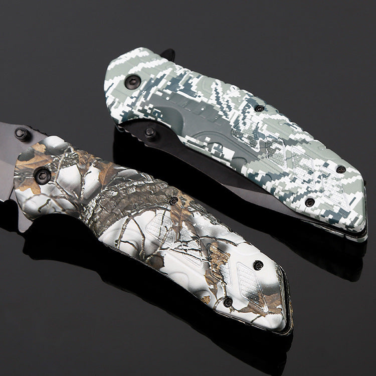 Portable Flint High Hardness Folding Knife Outdoor Knife